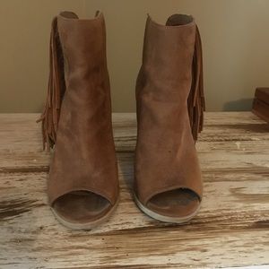 Brown (DV) Dolce Vita fringe booties